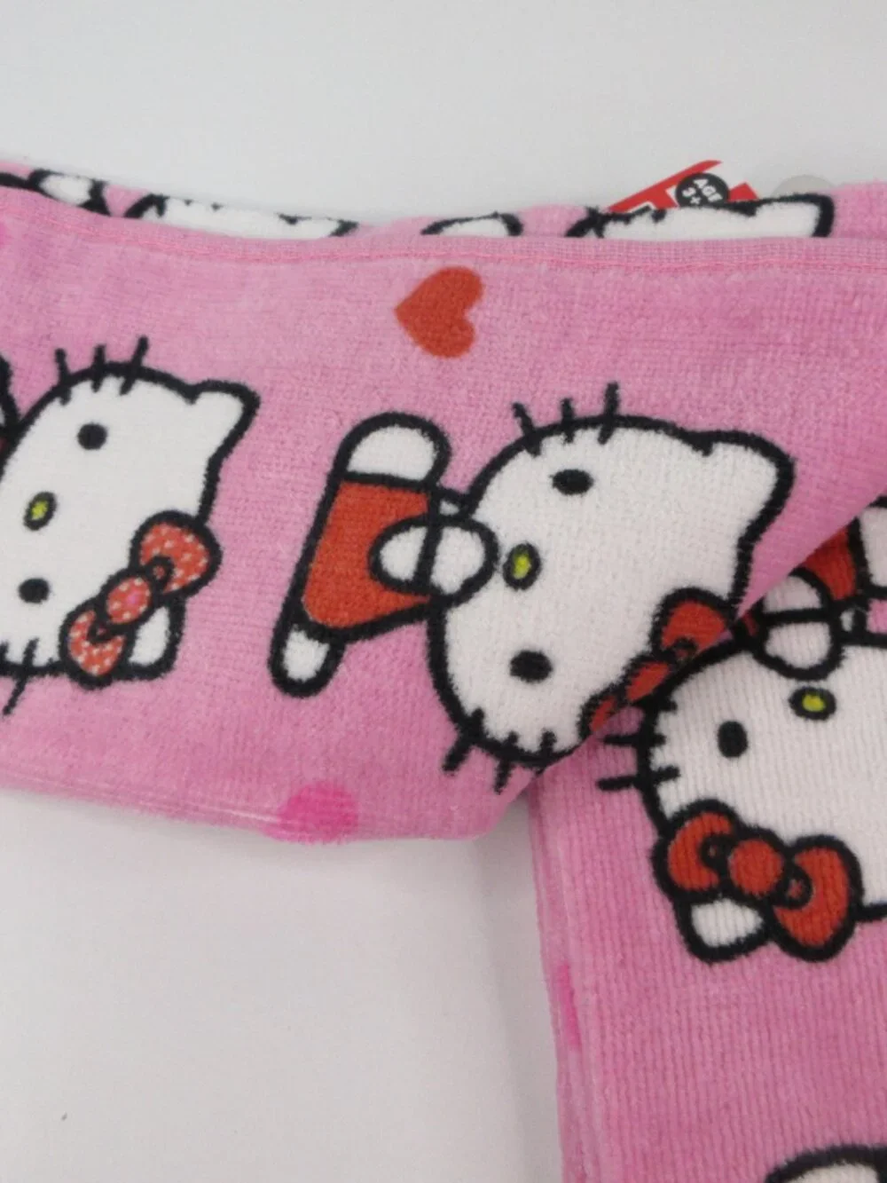 Hello Kitty Hand Towel Set 2 Pack 100% Cotton Sanrio Pink 15